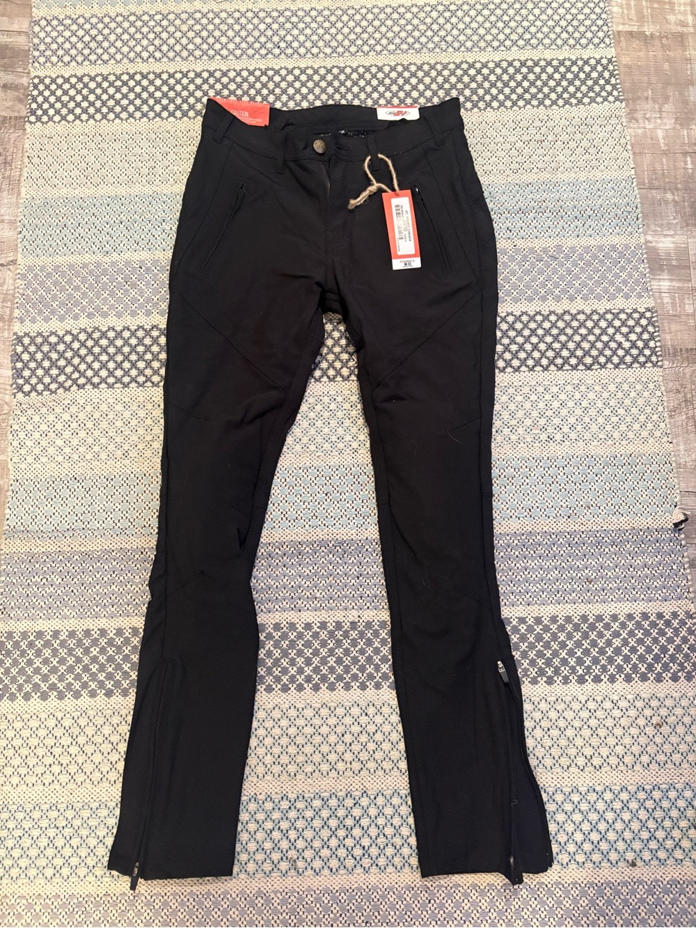 Joe Rocket Black Straight-Leg Motorcycle Pants